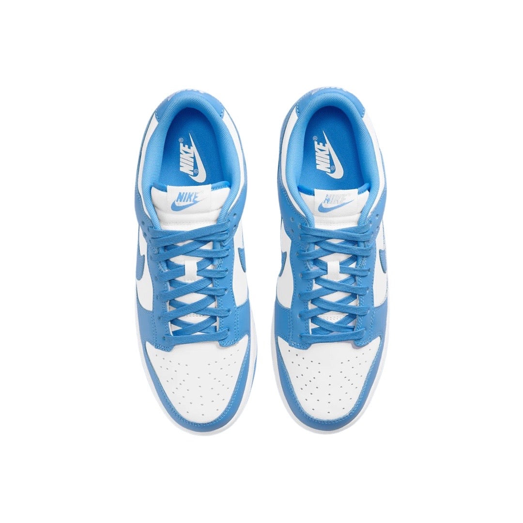 Nike Dunk Low PS (Pre School) UNC University Blue White Sneakers - Kids' Basketball Shoes for School & Casual Wear