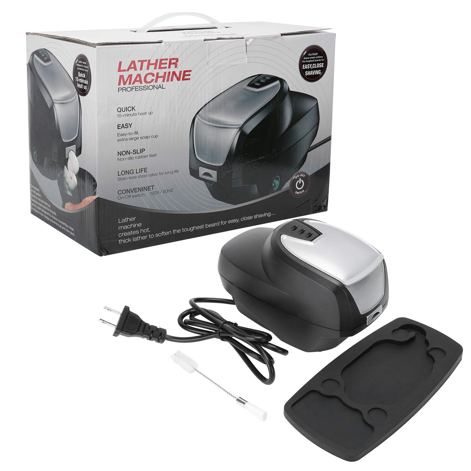 Professional Hot Lather Machine for Barber Shaving - Electric Shaving Cream Warmer & Foaming Dispenser - Perfect Men's Grooming Gift for Home & Salon Use - Ideal for Beard Care, Hot Towel Shaves & Spa Treatments