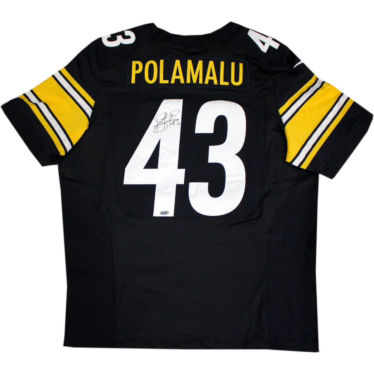 Authentic Troy Polamalu Signed Pittsburgh Steelers Nike Black Jersey - Perfect for Collectors, Fans & Game Day Memorabilia