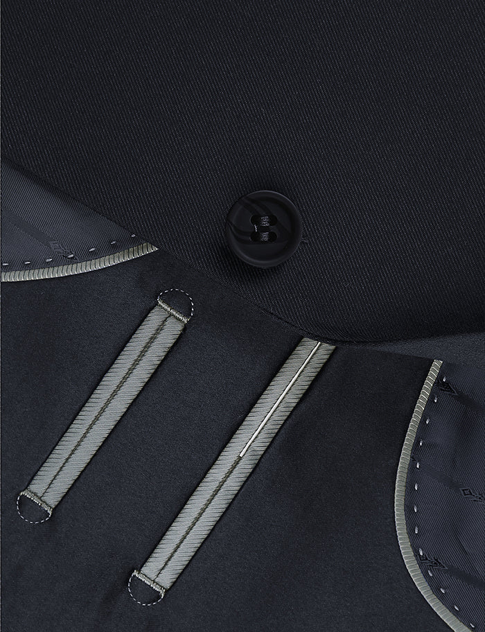 Classic 2-Piece Suit for Men - 2-Button Regular Fit Business Suit in Dark Navy Blue | Perfect for Weddings, Office & Formal Occasions