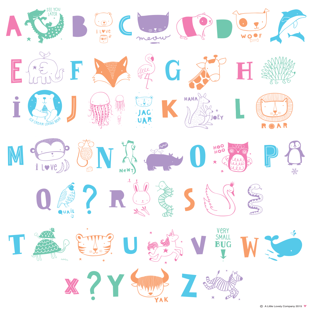 A Little Lovely Company Pastel Lightbox Letter Set - DIY Home Decor, Nursery Wall Art & Birthday Party Signage