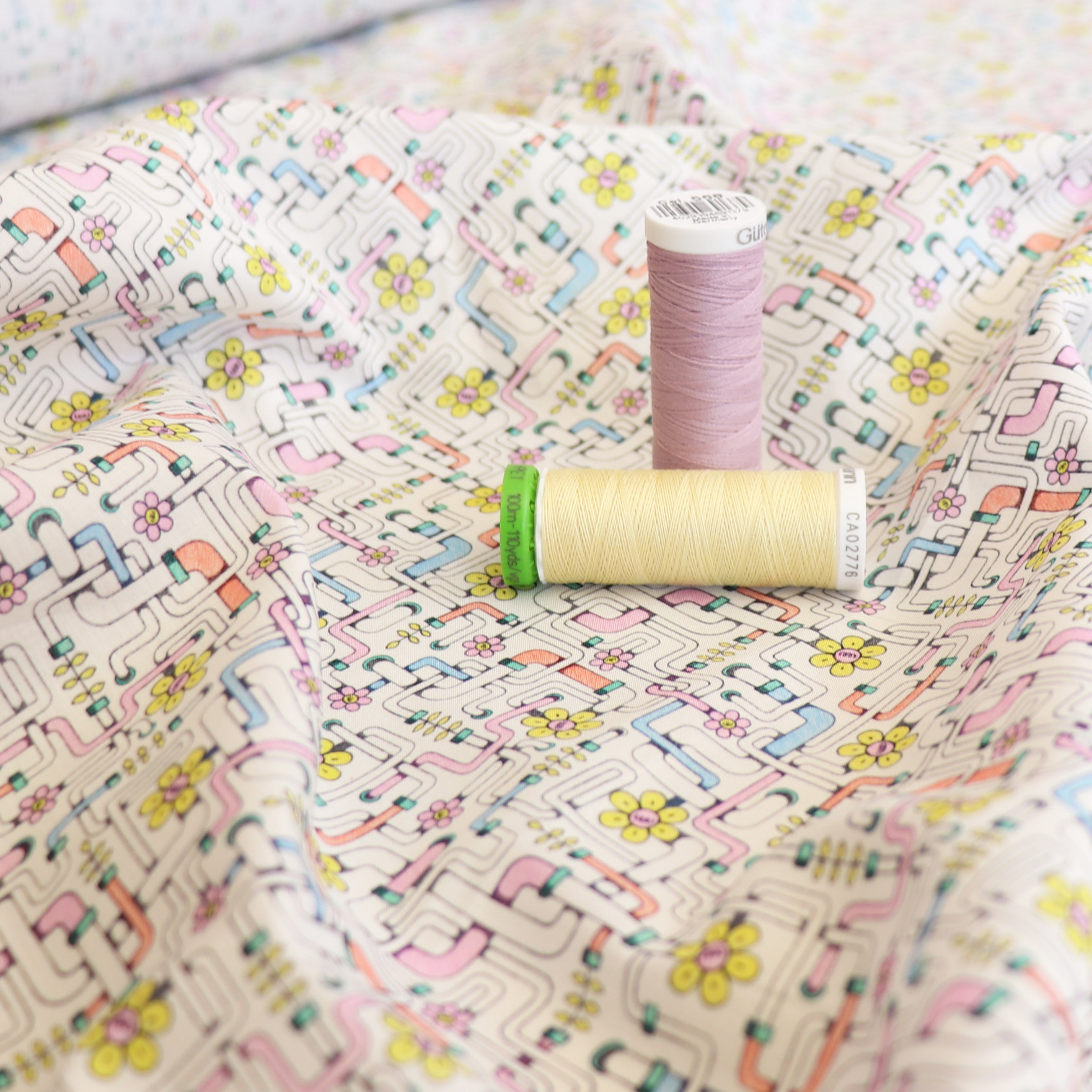 Liberty Fabrics Pipe Dream A Tana Lawn™ Cotton Fabric - Premium Quality for Dresses, Blouses & Home Decor | On Sale Now