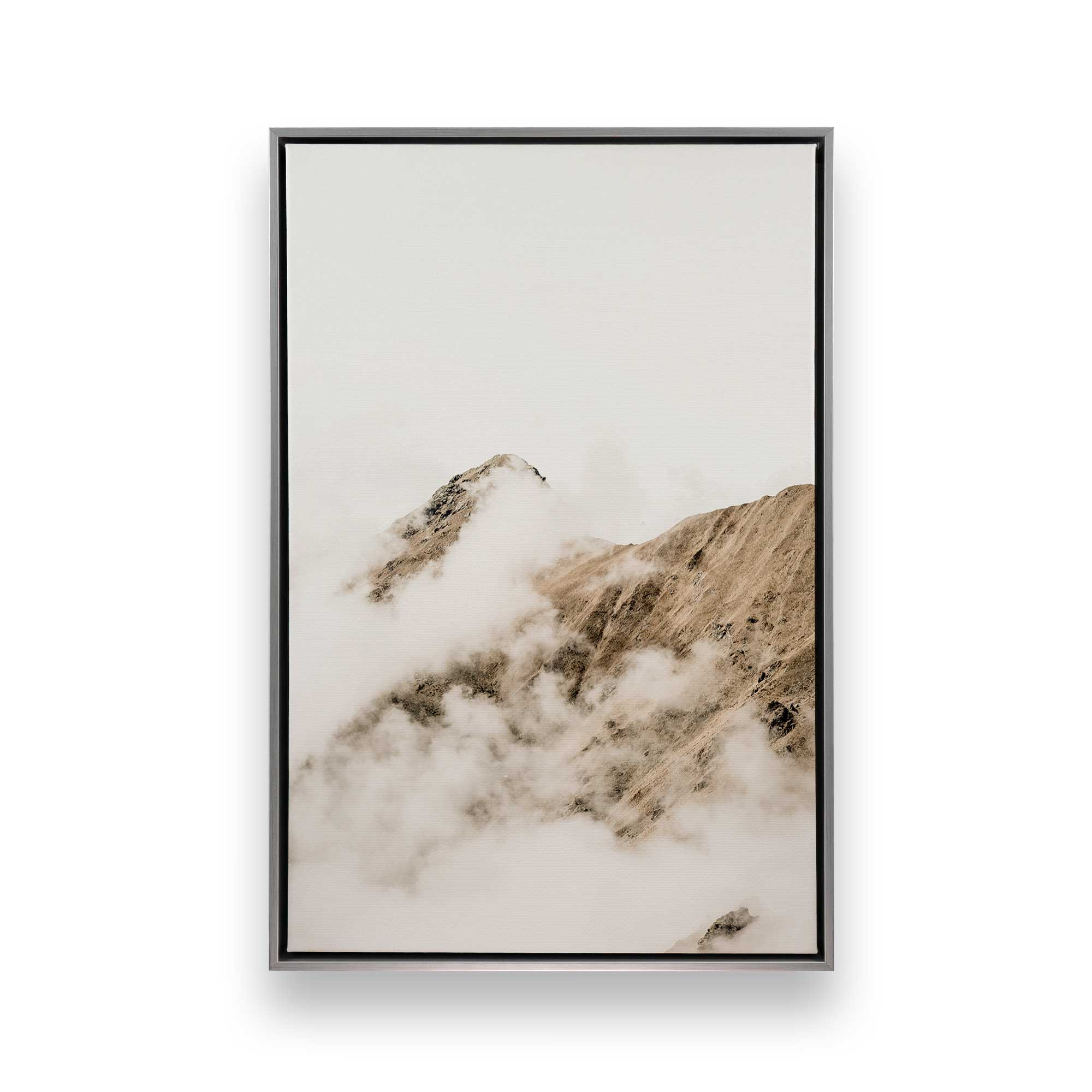 Hazy Horizons II Canvas Wall Art Print - Modern Abstract Landscape Painting for Living Room, Bedroom & Office Decor