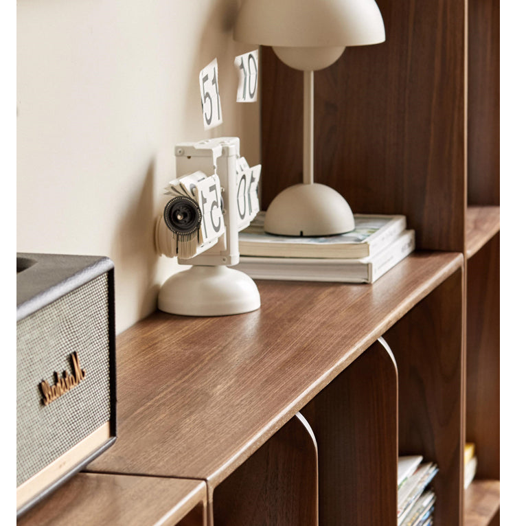 Solid Black Walnut Wood Bookshelf with Free Lattice Combination - Stylish Storage for Home Office, Living Room & Library