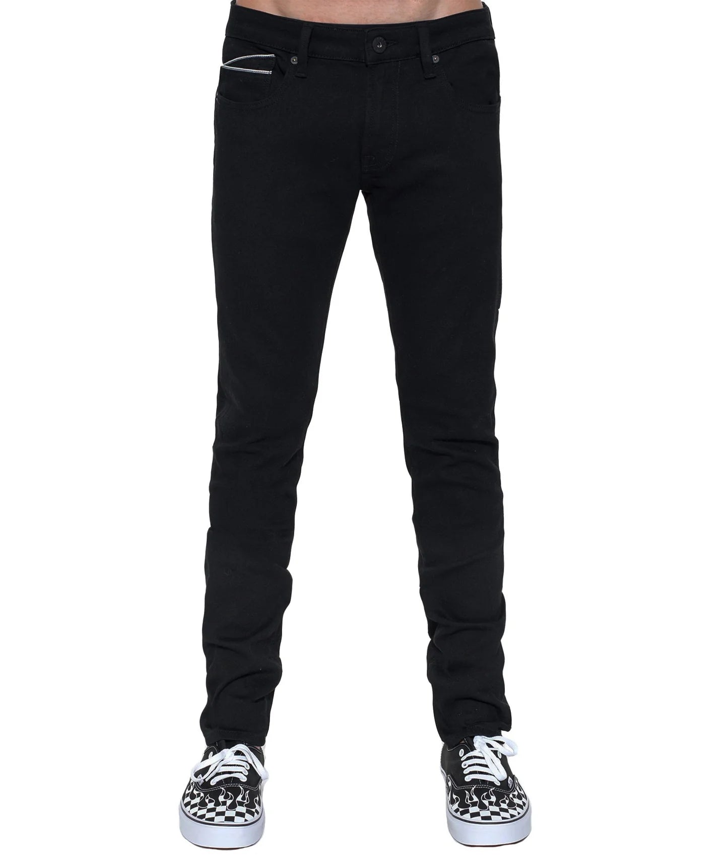 CULT OF INDIVIDUALITY Punk Super Skinny Stretch Jeans - Black Denim Pants for Women | Edgy Streetwear, Rocker Style, Night Out Fashion