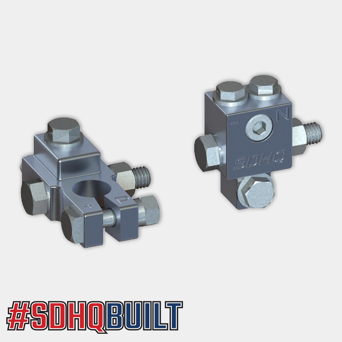 21-24 Ford Raptor SDHQ Built Billet Battery Terminal Kit - Heavy Duty Upgrade for Off-Road & Performance Trucks