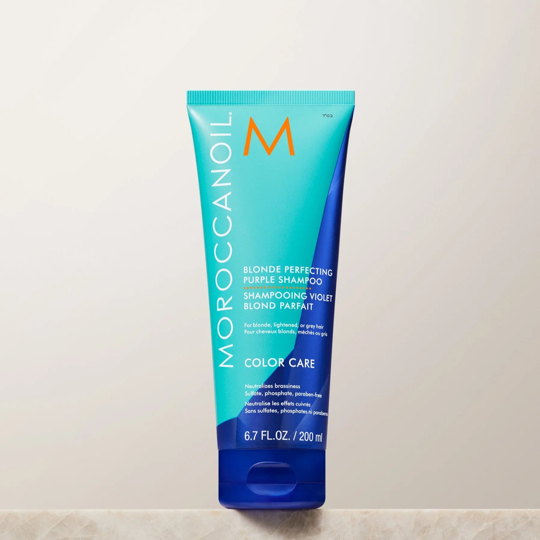 Moroccanoil Blonde Perfecting Purple Shampoo for Blonde Hair - Tones Brassiness & Enhances Shine | Ideal for Color-Treated & Highlighted Hair at Home or Salon