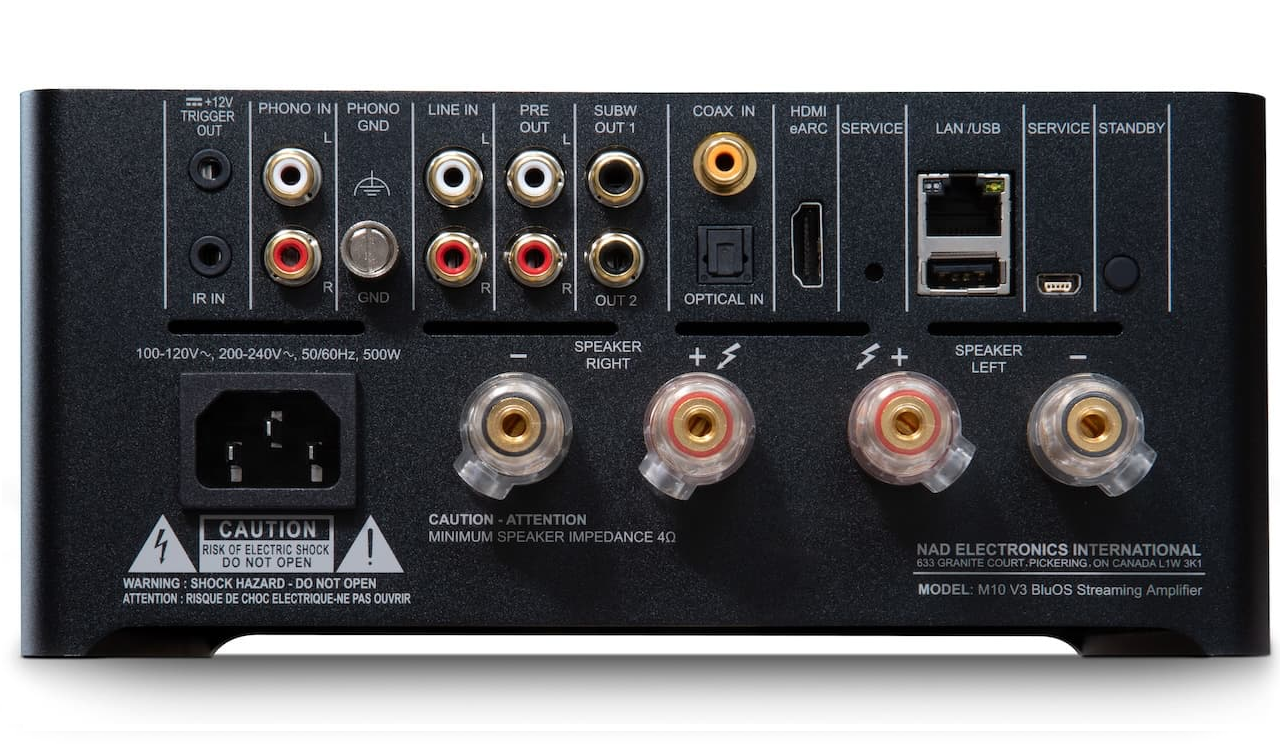 NAD Electronics Masters M10 V3 BluOS Streaming Amplifier - High-Fidelity Wireless Audio System for Home Theater & Music Streaming | Perfect for Audiophiles & Smart Home Integration