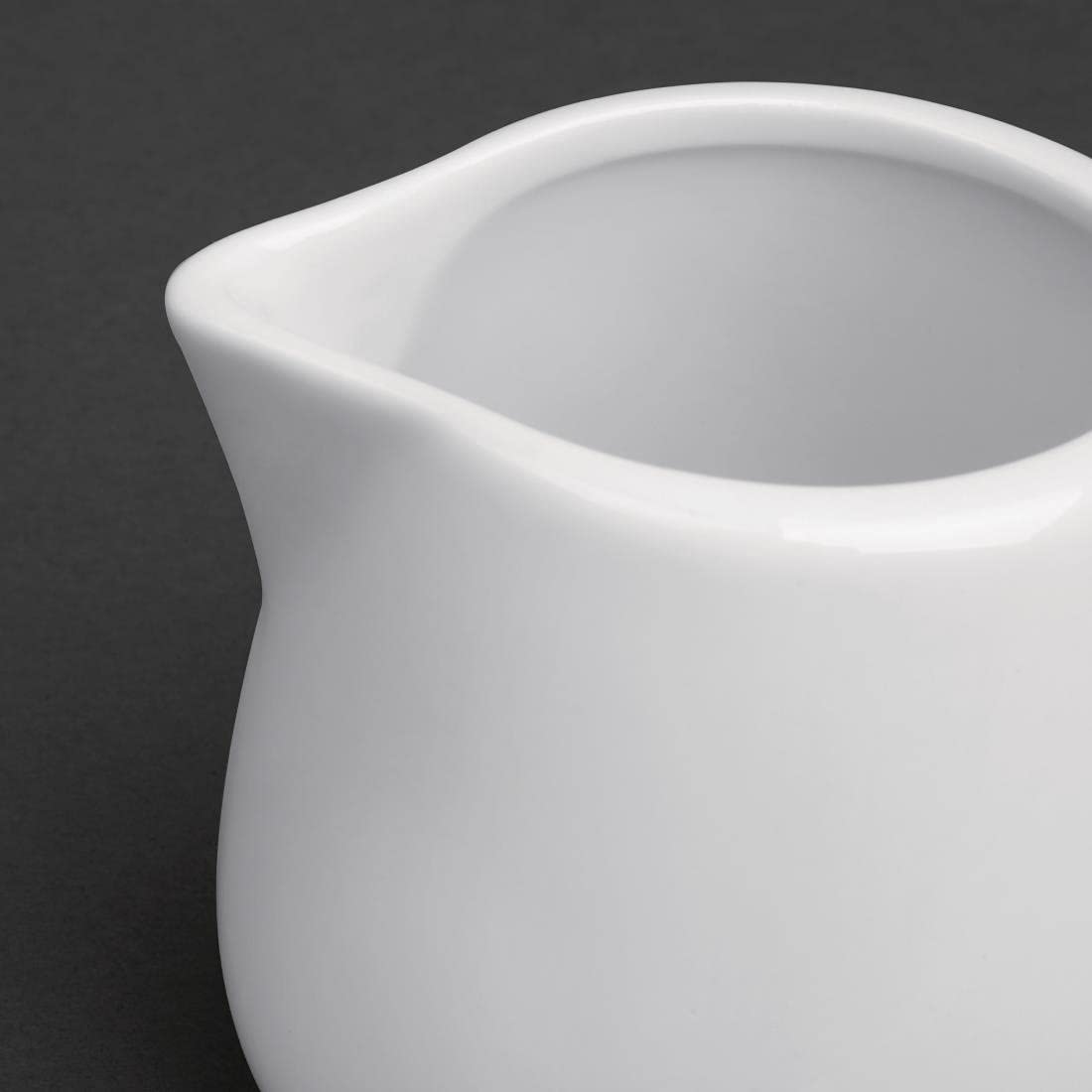 Premium Porcelain Cream and Milk Jugs Set - 12 Piece Whiteware Collection (8oz/228ml Each) - Elegant Tea & Coffee Serving Accessories for Restaurants, Cafes, and Home Entertaining