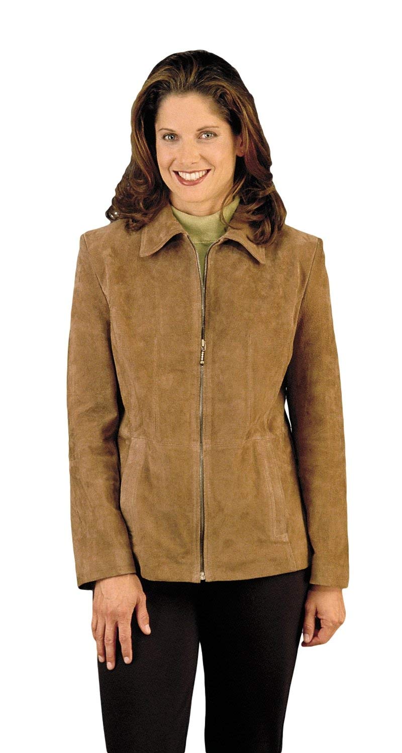 REED Women's Genuine Suede Leather Jacket - Stylish Outerwear for Fall & Winter | Perfect for Casual Outfits, Office Wear & Date Nights