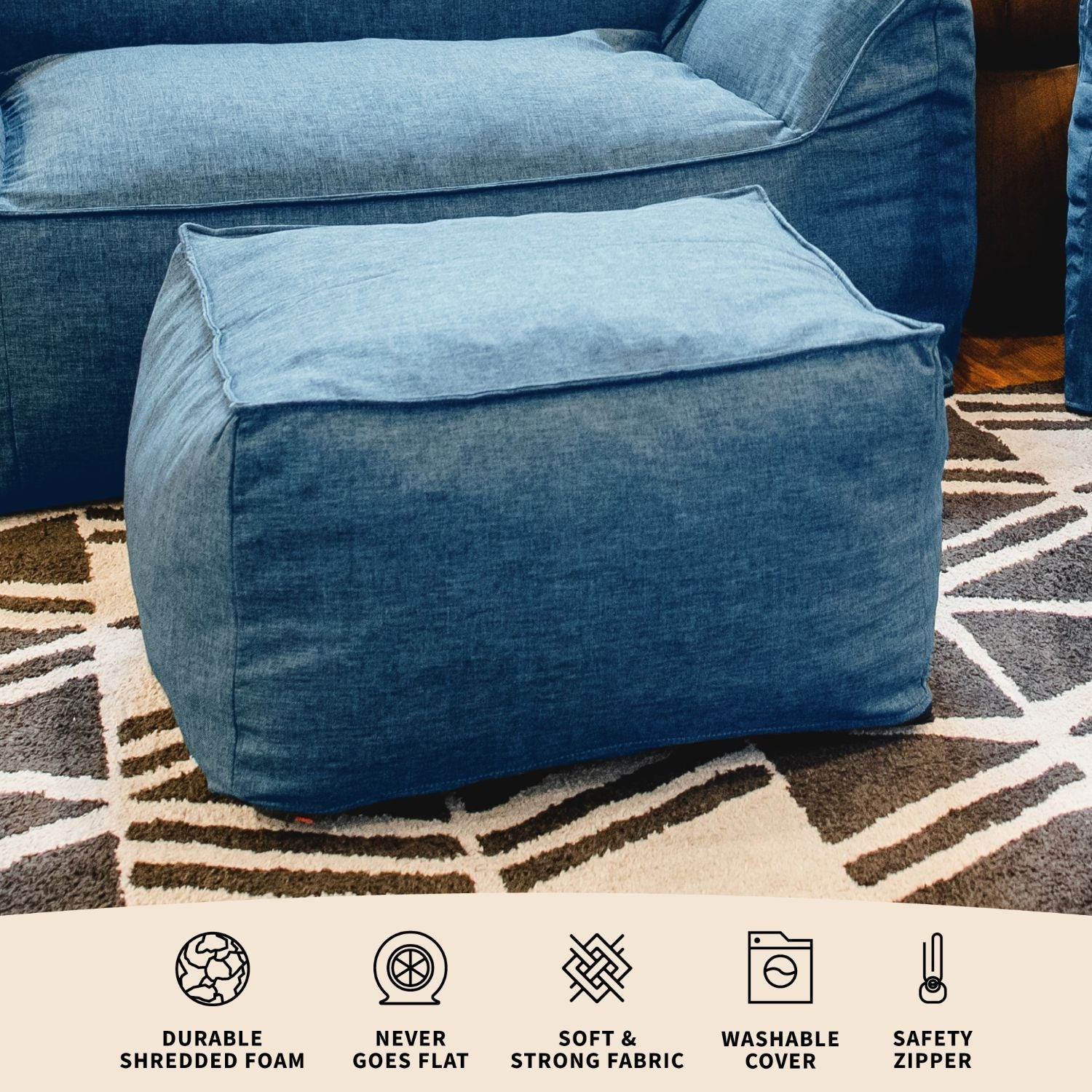 Imperial Ottoman - Elegant Tufted Storage Ottoman Bench with Lift Top for Living Room, Bedroom & Entryway - Versatile Seating & Storage Solution for Home Decor