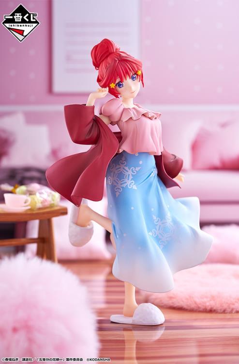 Bandai Ichibansho The Quintessential Quintuplets Itsuki Nakano Loungewear Ver. Anime Figure - Perfect for Anime Collectors, Home Decor, and Gift Giving