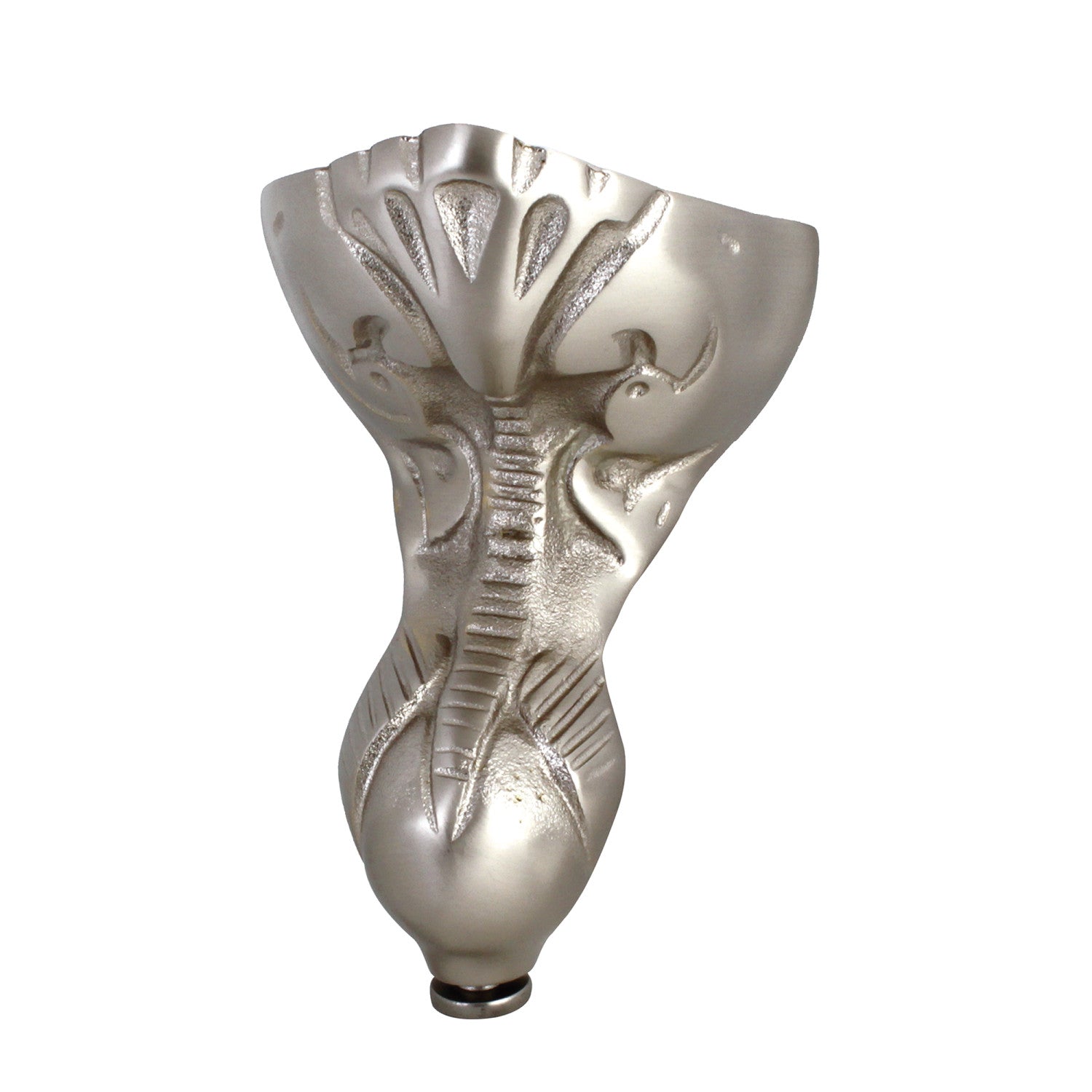 Aqua Eden NHVCTZT8 4-Piece Eagle Claw Brass Tub Feet Set in Brushed Nickel Finish - Perfect for Bathtub Support and Bathroom Decor
