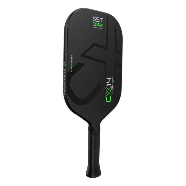 **Gearbox CX14E Ultimate Power Pickleball Paddle - Lightweight 8.5 oz, High-Performance Carbon Fiber Face, Comfort Grip (Green) - Perfect for Competitive Play & Recreational Games**
