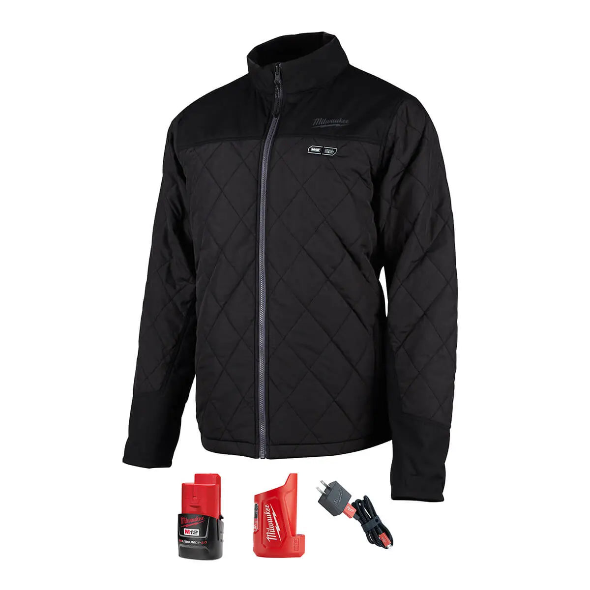 Milwaukee 203B-21 M12™ Heated AXIS™ Jacket Kit - Battery-Powered Heated Jacket for Men & Women - Perfect for Outdoor Work, Winter Sports & Cold Weather Activities