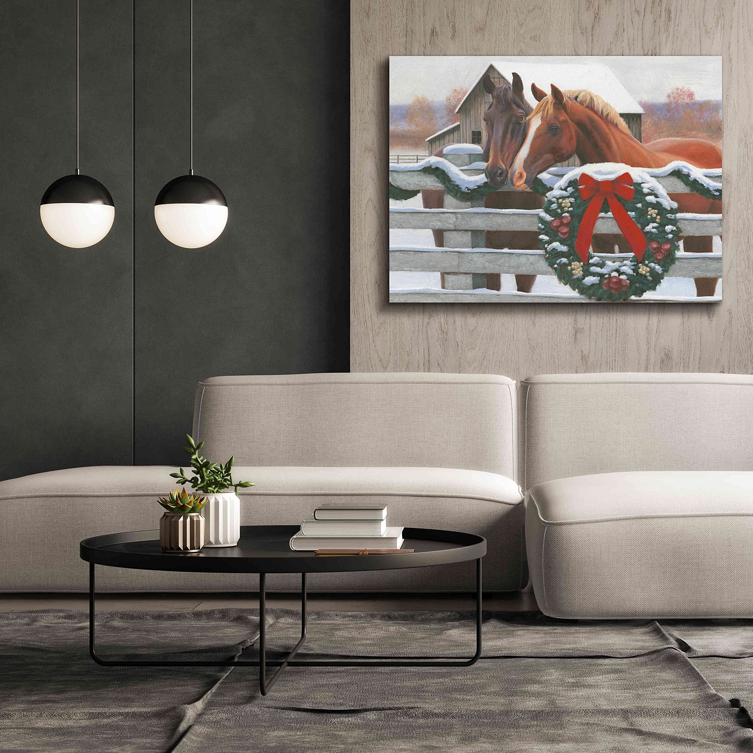 Epic Graffiti 'Christmas in the Heartland II' by James Wiens - 54x40 Inch Canvas Wall Art for Living Room, Bedroom & Office Decor - Holiday & Winter Home Décor