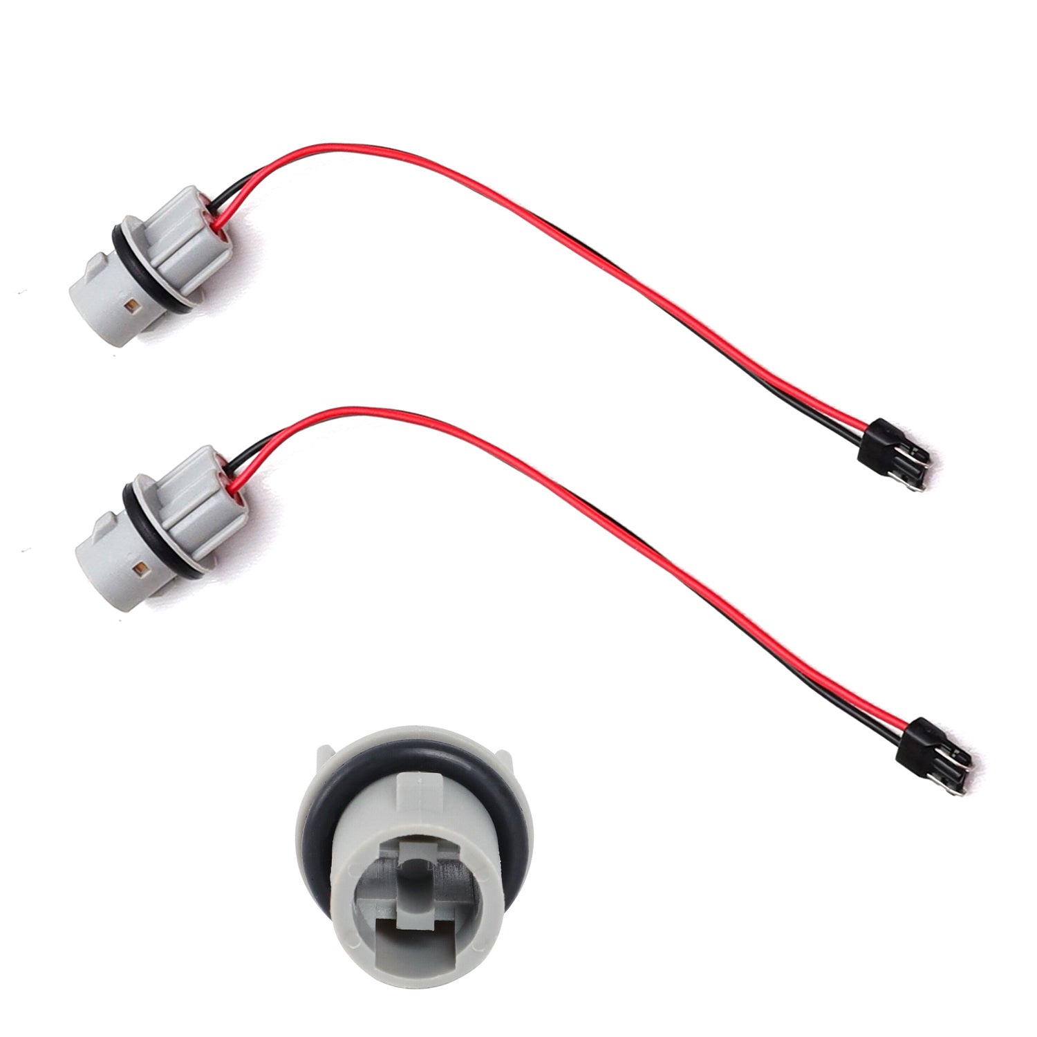 2-Pack OE Spec W5W 2825 Bulb Socket with 5 Pigtail T10 Adapters - Compatible with Mercedes Benz - Perfect for Interior Dome Lights, License Plate Lights & Dashboard Illumination