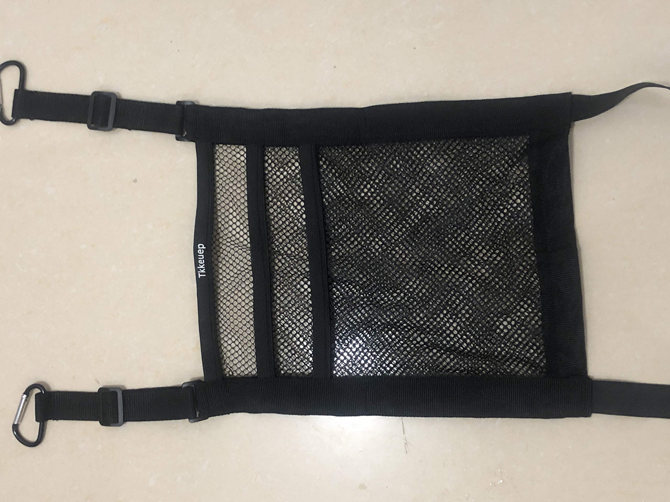 Car Seat Storage Organizer - Mesh Cargo Net Pouch for Tissue, Purse & Essentials | Car Interior Accessories | Perfect for Road Trips, Daily Commute & Family Travel