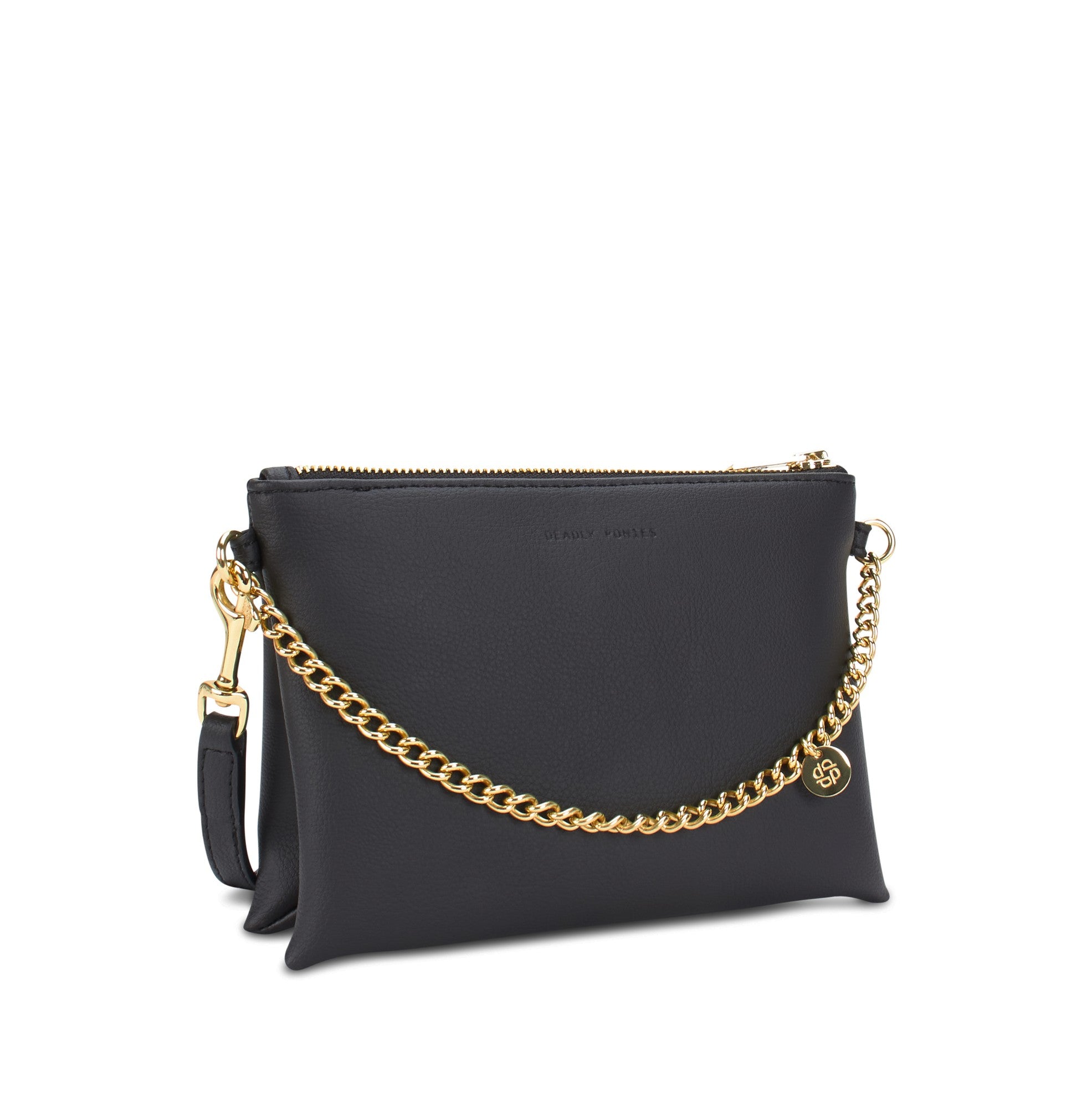 Mr Minimese Vegan Cactus Leather Handbag - Black | Eco-Friendly Vegan Purse for Women | Perfect for Work, Travel & Everyday Use
