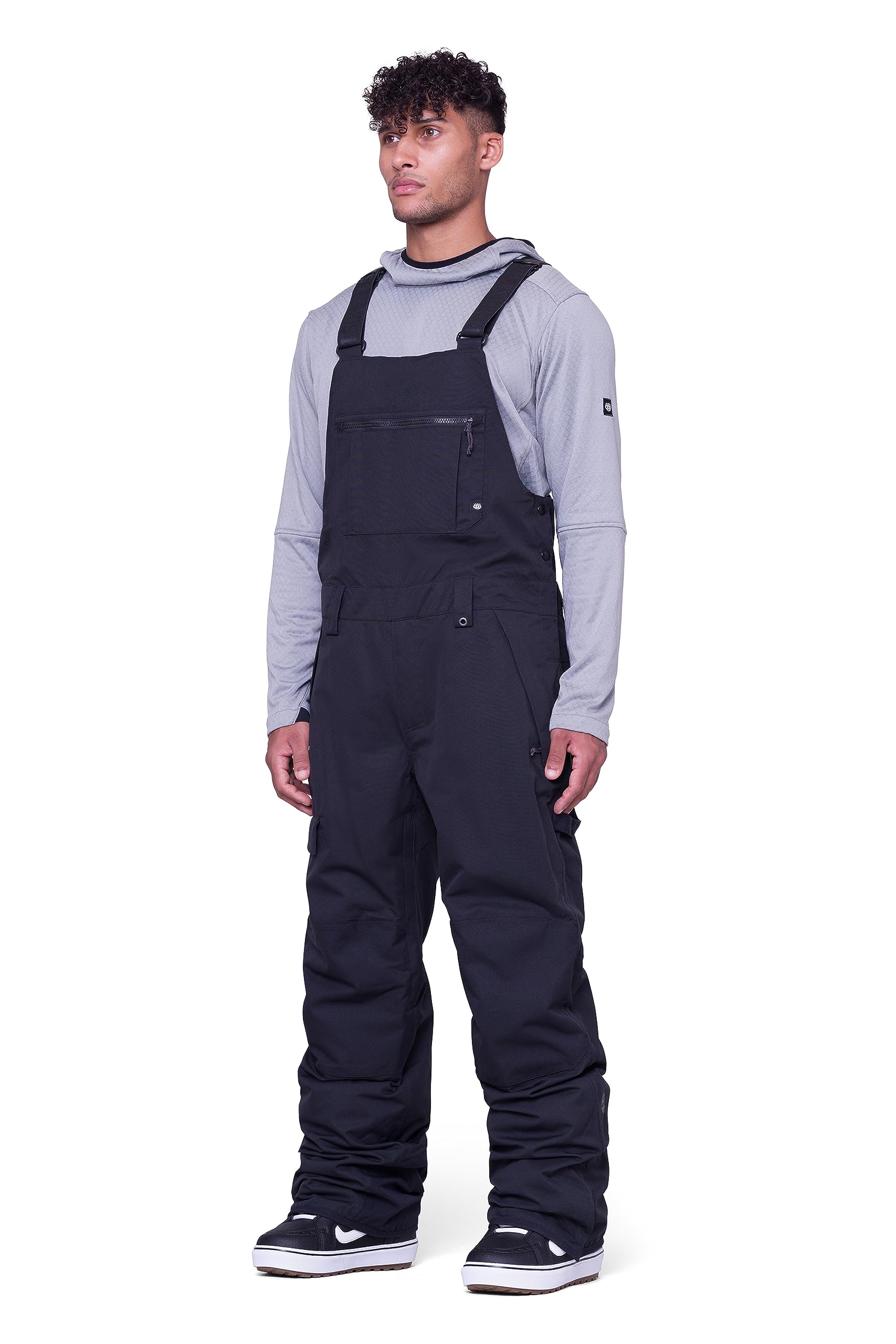 686 Men's Hot Lap Insulated Thermal Snow Ski Bibs - Waterproof & Weather-Resistant Winter Pants for Snowboarding, Skiing & Outdoor Activities