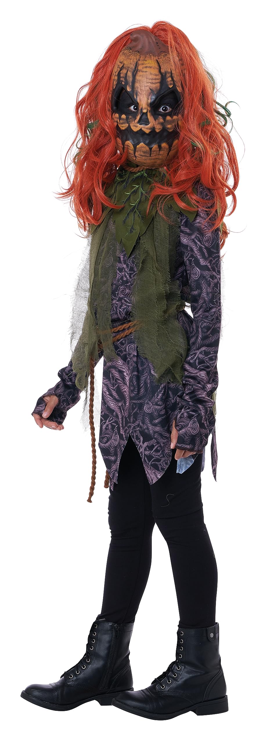 Girl's Pumpkin Monster Halloween Costume - Cute & Spooky Outfit for Trick or Treating, Costume Parties & Photo Shoots