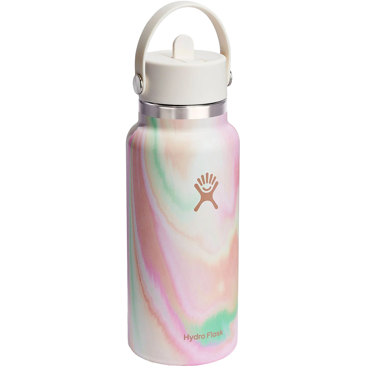 32 oz Wide Mouth Water Bottle with Flex Straw Cap - Leakproof & Durable for Gym, Hiking, Travel & Outdoor Activities