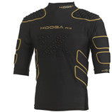 KOOGA IPS XII Rugby Body Armor - Black & Gold Impact Protection Gear for Rugby Players - Perfect for Training, Matches, and Contact Sports Safety