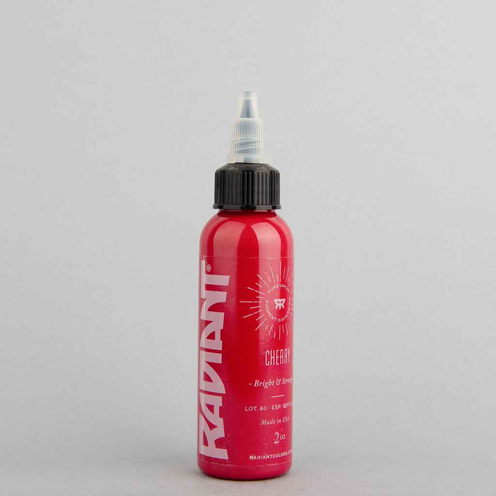 Premium Cherry Red Tattoo Ink - 1 oz Bottle for Professional Tattoo Artists | Safe, Vibrant & Long-Lasting | Ideal for Sleeves, Fine Line & Color Work