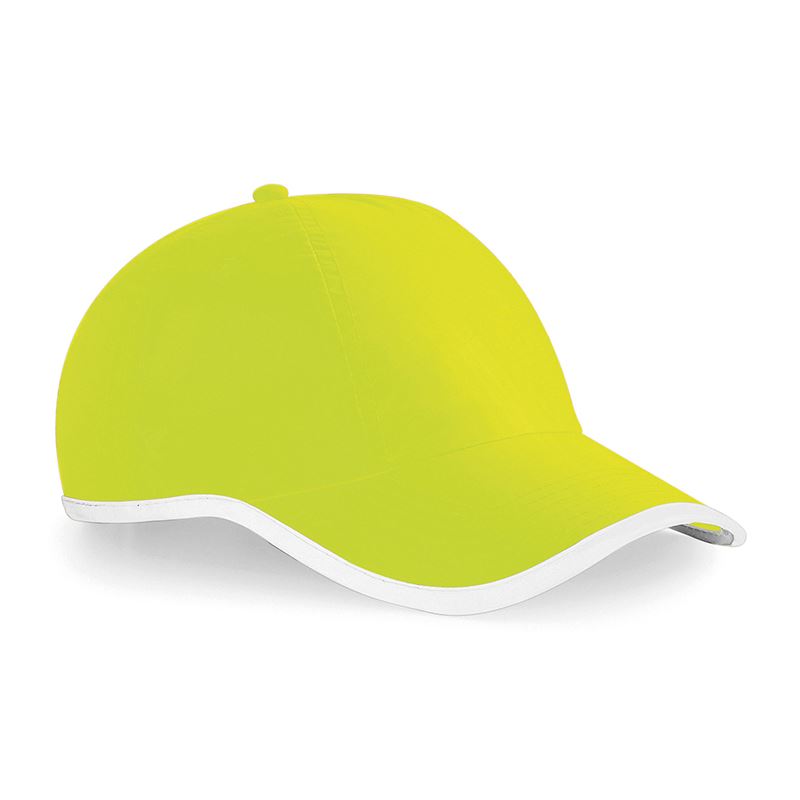 BC035 Enhanced Viz Cap - High Visibility Baseball Cap for Outdoor Sports, Running & Safety - Adjustable & Breathable for Men & Women