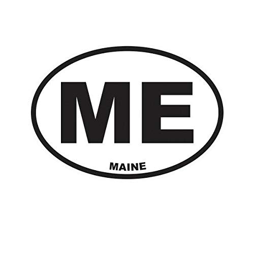 EW Designs Maine State Oval Vinyl Sticker - 5