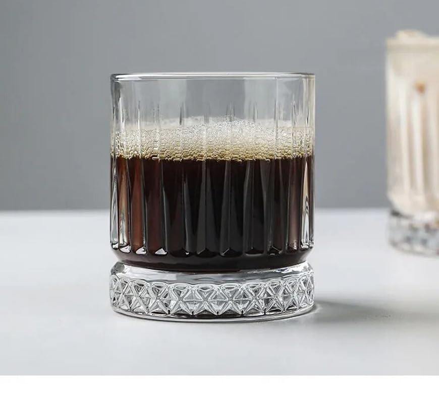 Premium MosQuick® Whisky Glasses Set of 6 - 355ml Crystal Old Fashioned Rocks Glasses - Scotch, Bourbon, Cocktail & Liquor Tumblers - Elegant Barware Gift for Men & Women - Perfect for Home Bars, Parties & Special Occasions