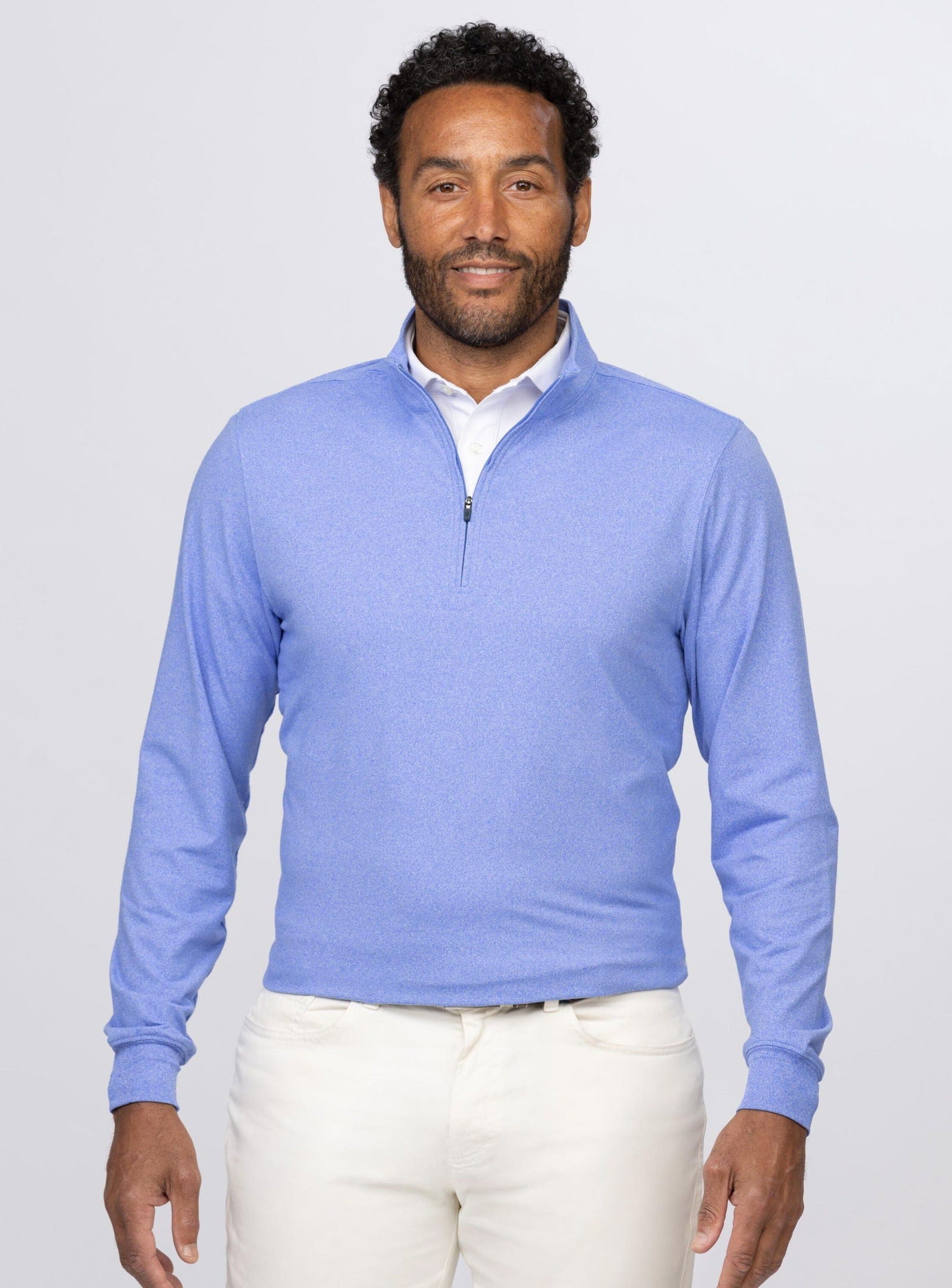 Siro Quarter Zip Pullover for Men - Lightweight Fleece Jacket with Thumb Holes - Perfect for Running, Hiking & Outdoor Activities