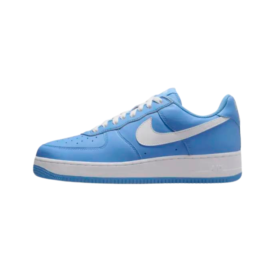 Nike Air Force 1 Low '07 Retro Sneakers - University Blue, White & Metallic Gold Colorway | Men's Basketball Shoes for Casual Wear & Street Style