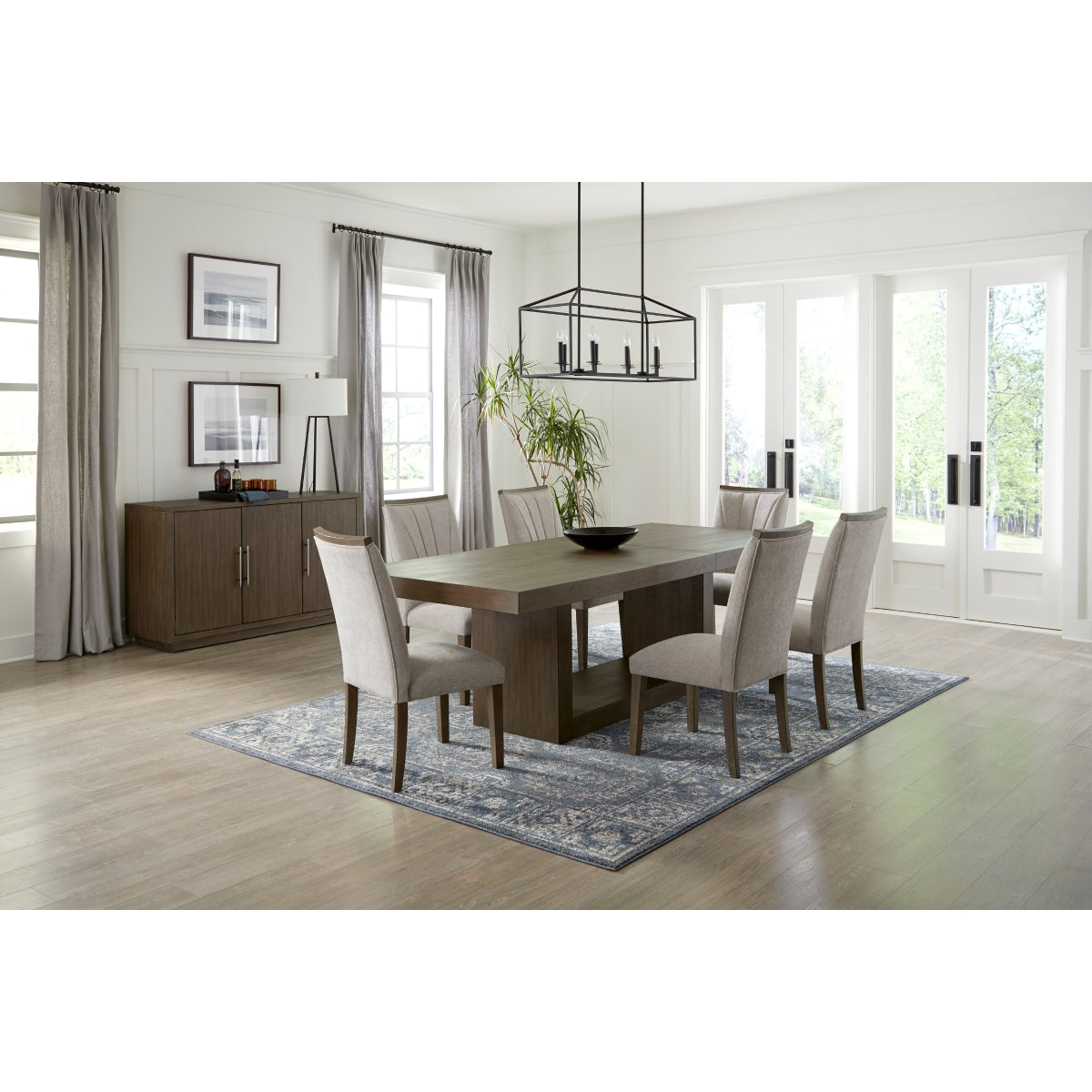 Brookings Acacia Wood Dining Table - Rustic Farmhouse Style for Kitchen, Dining Room & Outdoor Patio