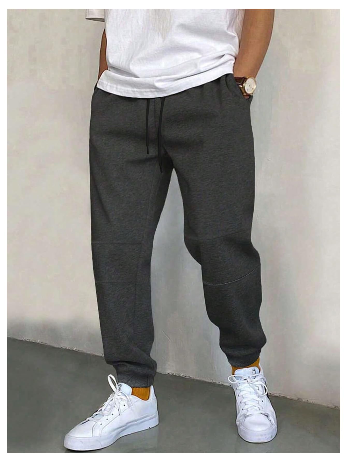 Floerns Men's Casual Graphic Print Sweatpants Joggers with Drawstring Waist & Pockets - Comfortable Lounge Pants for Home, Gym, and Outdoor Activities