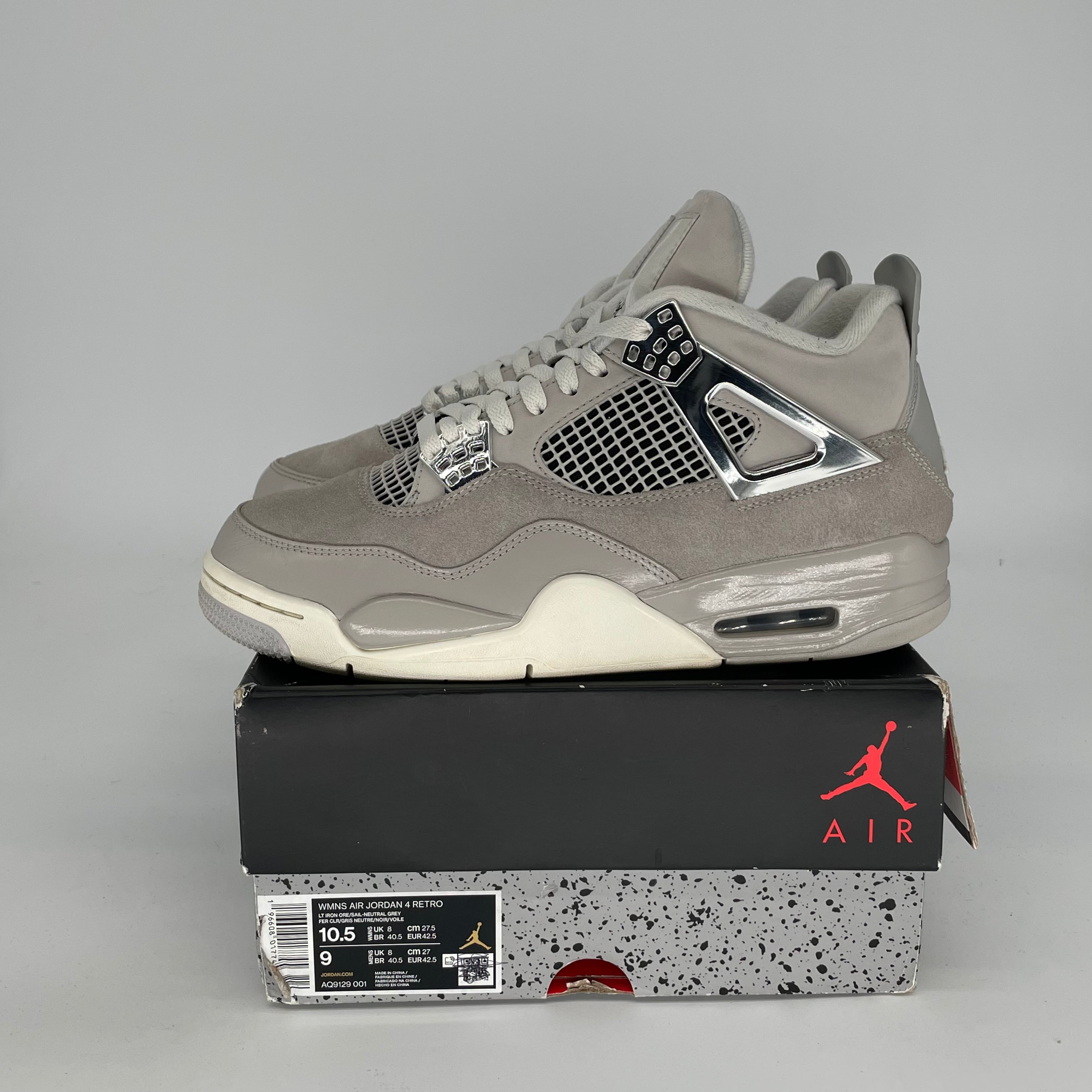 AIR JORDAN 4 FROZEN MOMENTS Women's Basketball Shoes - Size 9/10.5W (AQ9129-001) | Retro Sneakers for Running, Gym & Streetwear Fashion