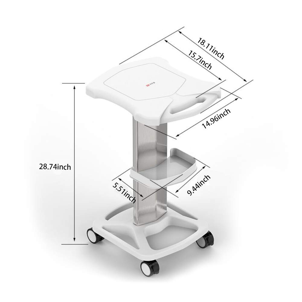 Professional Aluminum Alloy Beauty Salon Trolley with Wheels - Portable Spa Cart for Hair Styling, Nail, Facial & Massage Treatments - Perfect for Salon, Spa & Home Use