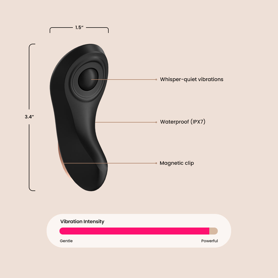 Satisfyer Little Secret - Rechargeable Panty Vibrator with App & Remote Control for Discreet Pleasure - Perfect for Couples Play & Solo Use