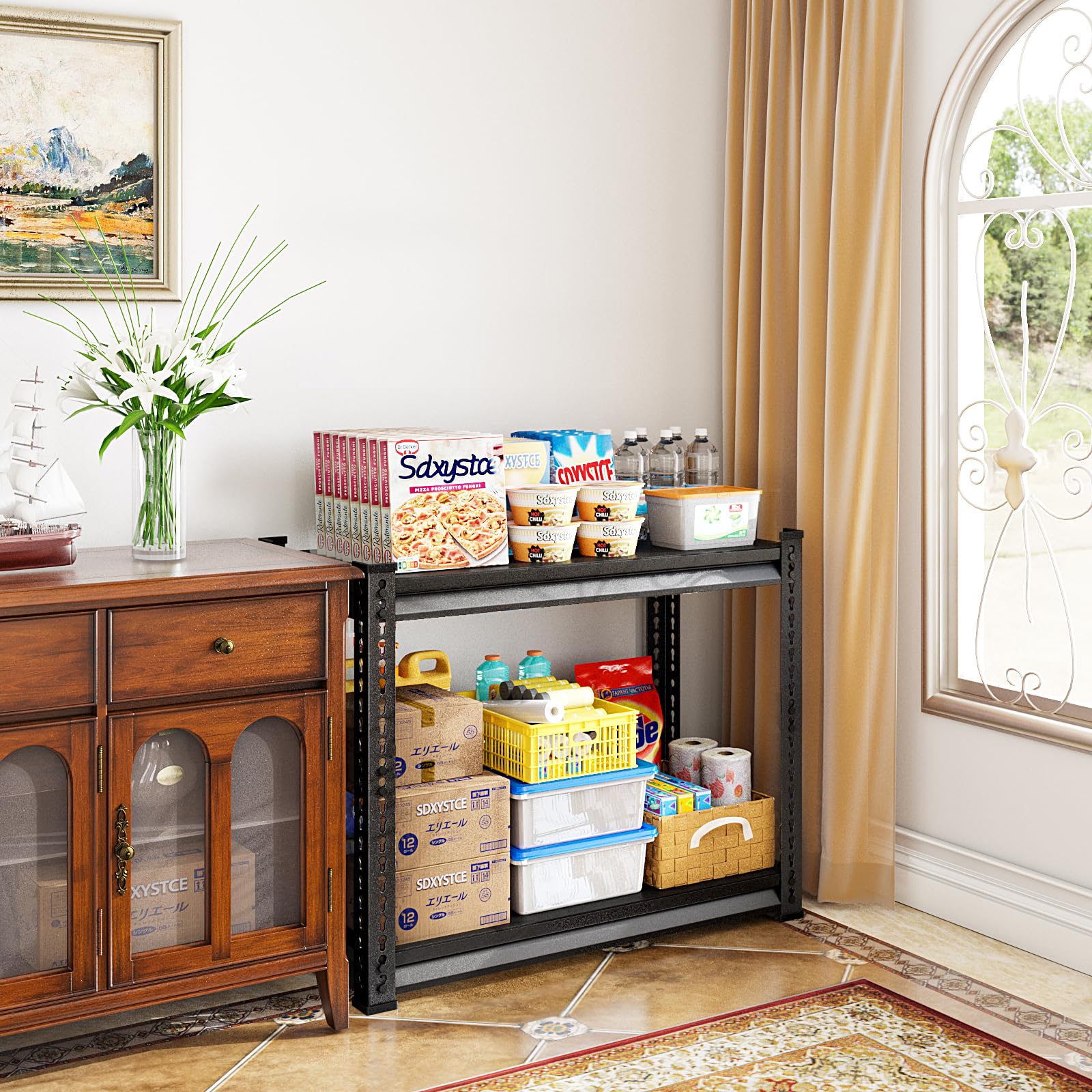 Heavy Duty Garage Shelving 880LBS Capacity, 40