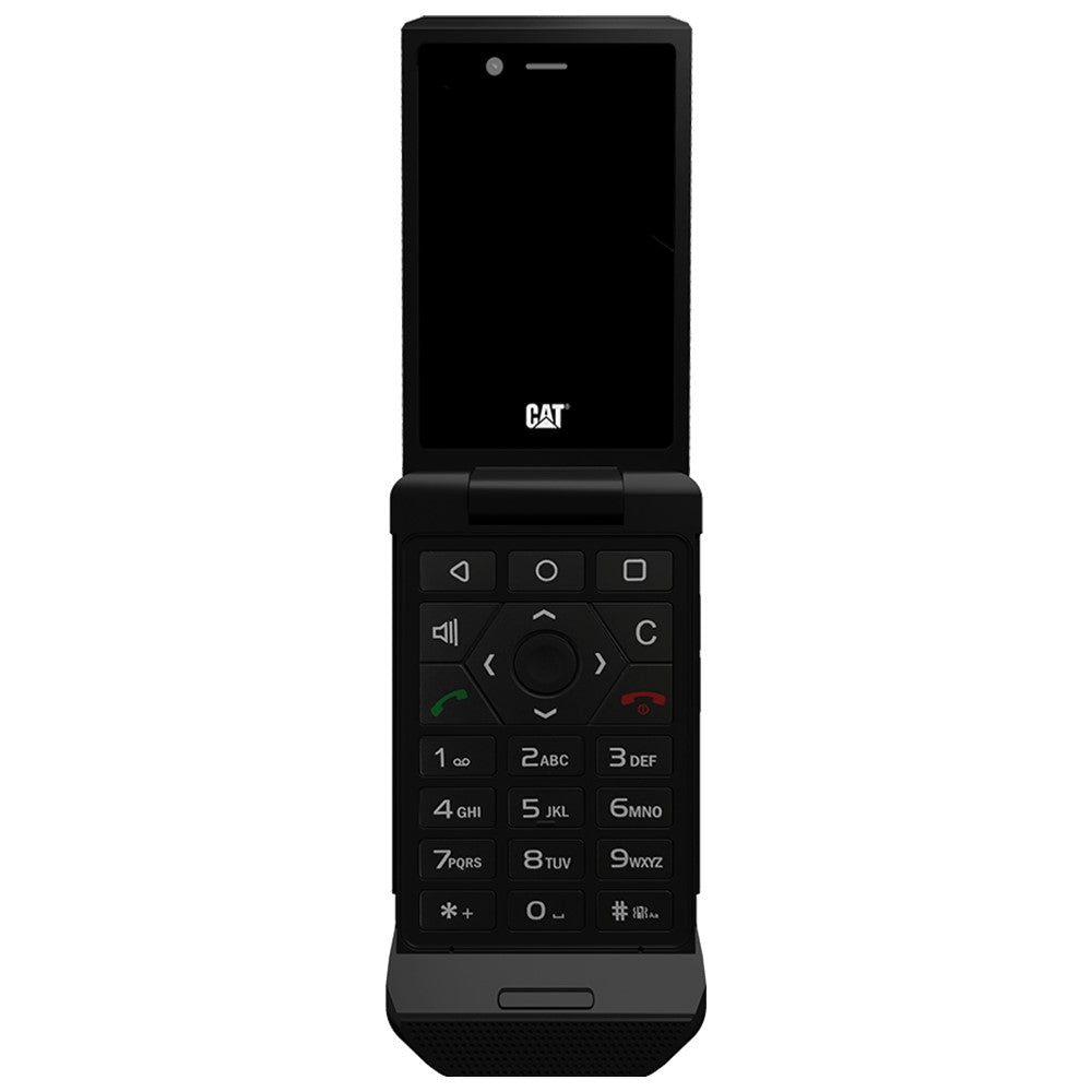 CAT S22 Flip Phone (16GB, 2GB RAM) Unlocked 4G LTE GSM Smartphone for T-Mobile - Rugged Black Flip Phone for Outdoor, Construction & Emergency Use