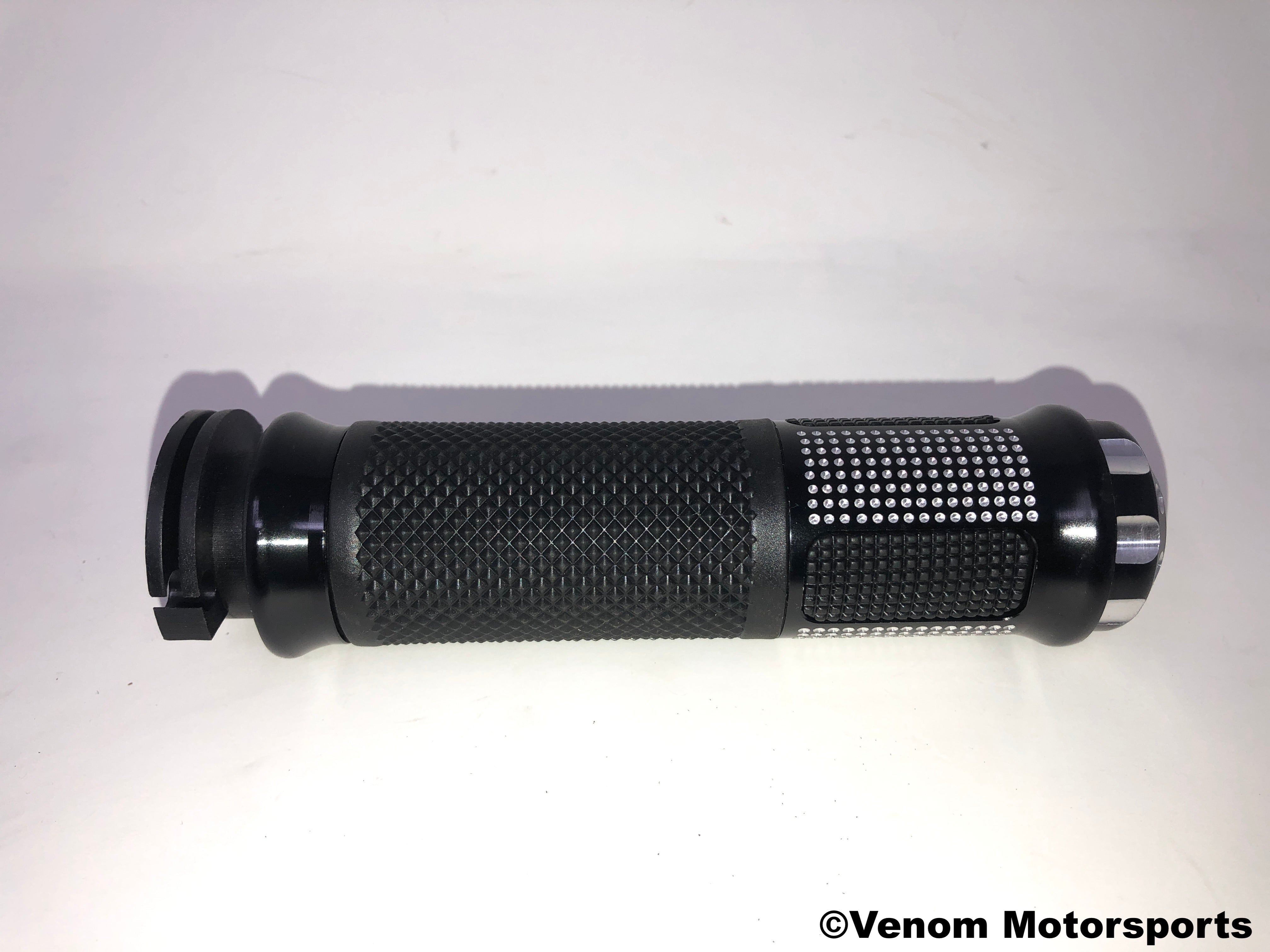 X18 50cc GY6 Motorcycle Replacement Handgrips Set - Left & Right Side (Black) - Compatible with Scooters & ATVs - Perfect for Comfort & Vibration Control While Riding