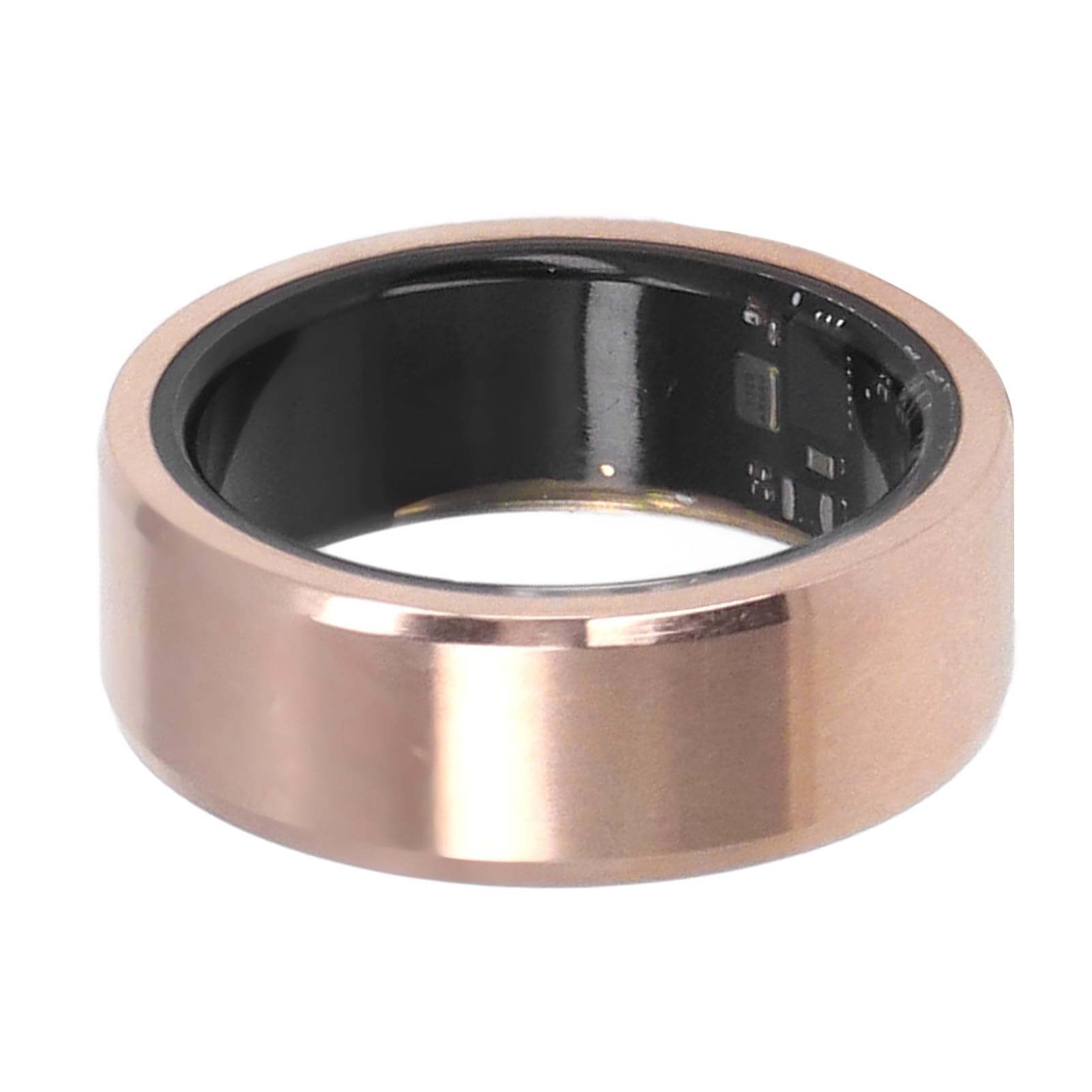 Smart Ring with Health & Sleep Monitoring, Step Counter, IP68 Waterproof Fitness Tracker, Gold Sports Ring with Charging Cable - Perfect for Workouts, Sleep Tracking & Daily Activity Monitoring