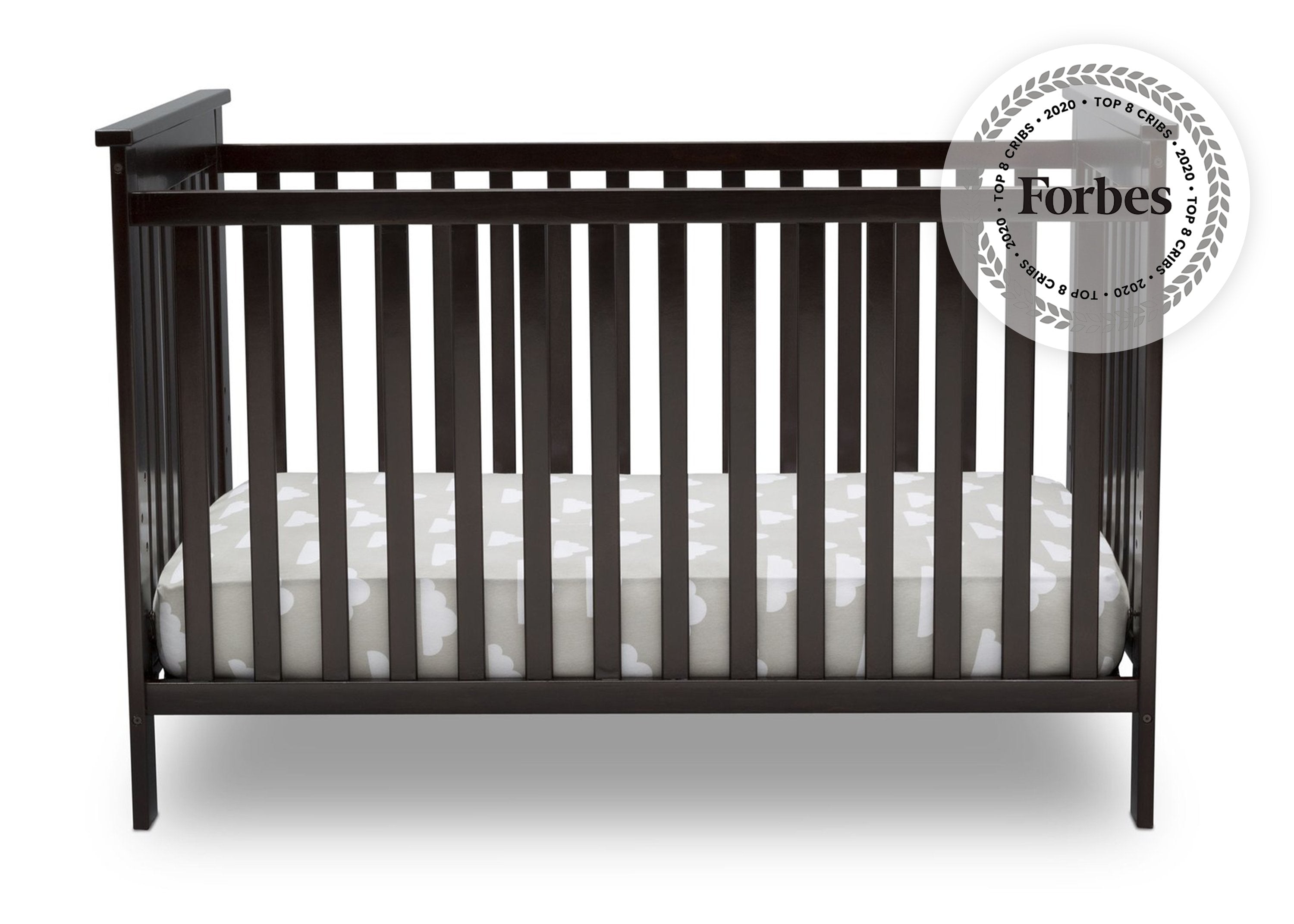 Adley 3-in-1 Convertible Baby Crib - Toddler Bed & Daybed - Safe Nursery Furniture for Newborns & Kids - Perfect for Bedrooms, Daycare & Guest Rooms