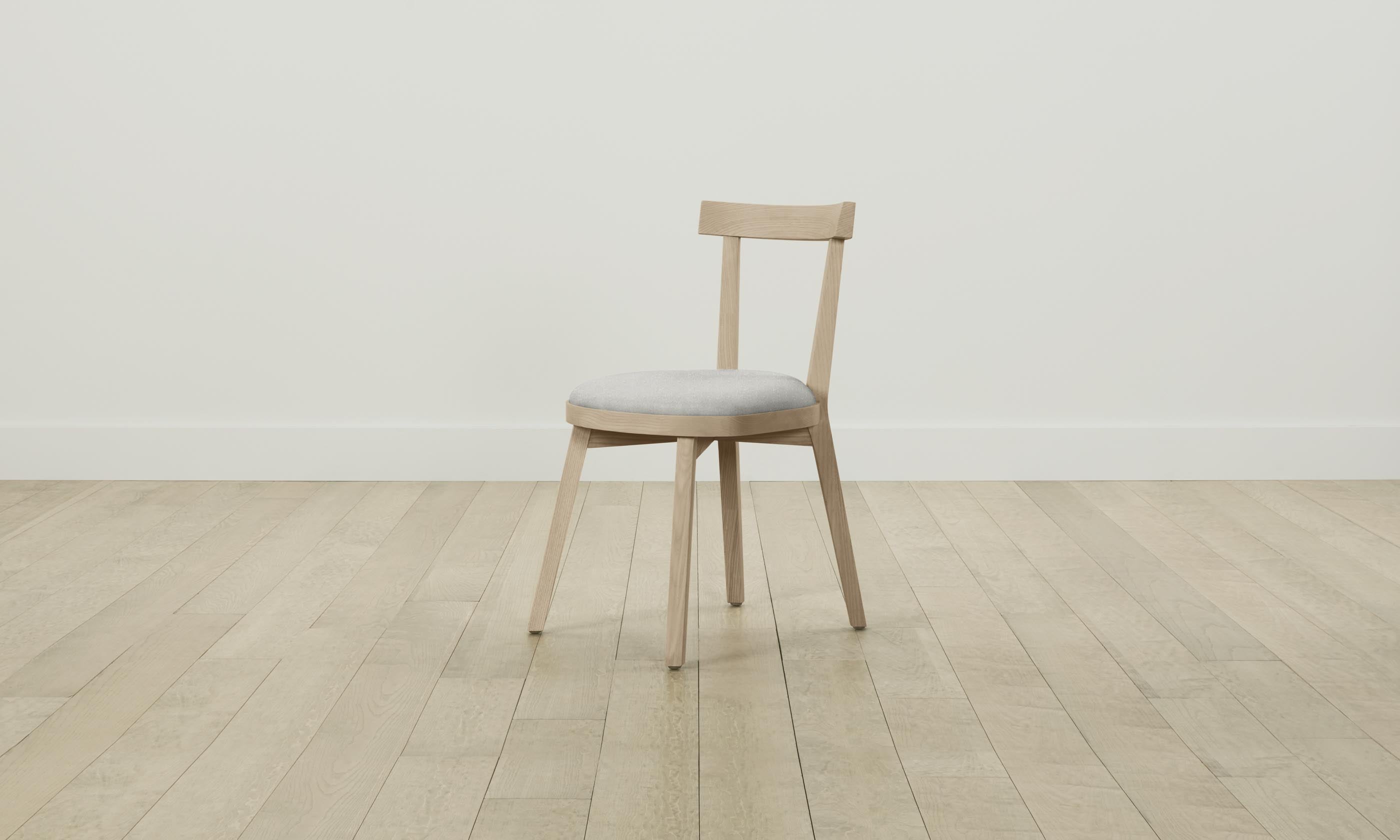 Allen Dining Chair - Modern Merino Heather Grey Upholstered Seat - Perfect for Kitchen, Dining Room, and Home Office