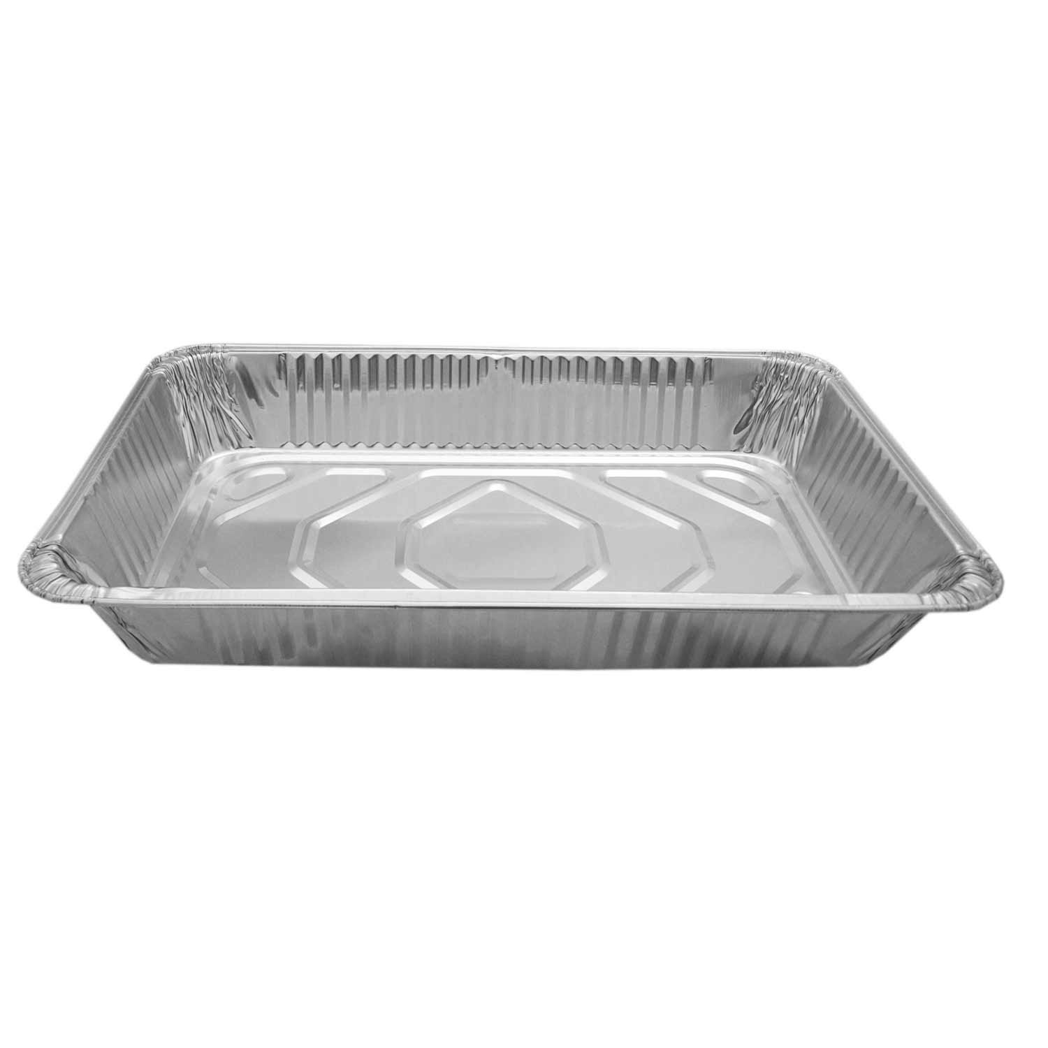 50-Pack Heavy Duty Full-Size Aluminum Foil Steam Table Pans for Catering, Buffets & Party Food Service - Commercial Grade Deep Steam Pans for Restaurants, Events & Bulk Food Storage