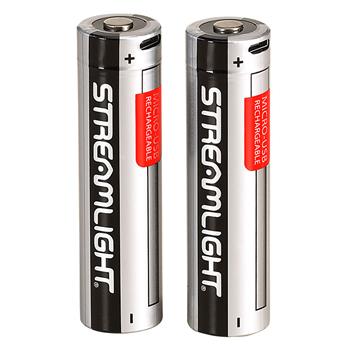 Streamlight 2-Pack 18650 2600mAh USB Rechargeable Lithium Batteries - Perfect for Flashlights, Vape Mods & Power Tools