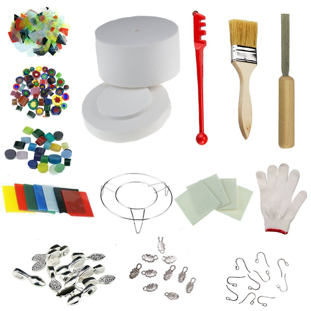 Professional Large Microwave Kiln Kit - 14pcs DIY Jewelry & Glass Fusing Kit for Beginners & Artists | Perfect for Glass Melting, Ceramic Firing & Creative Crafts at Home or Studio