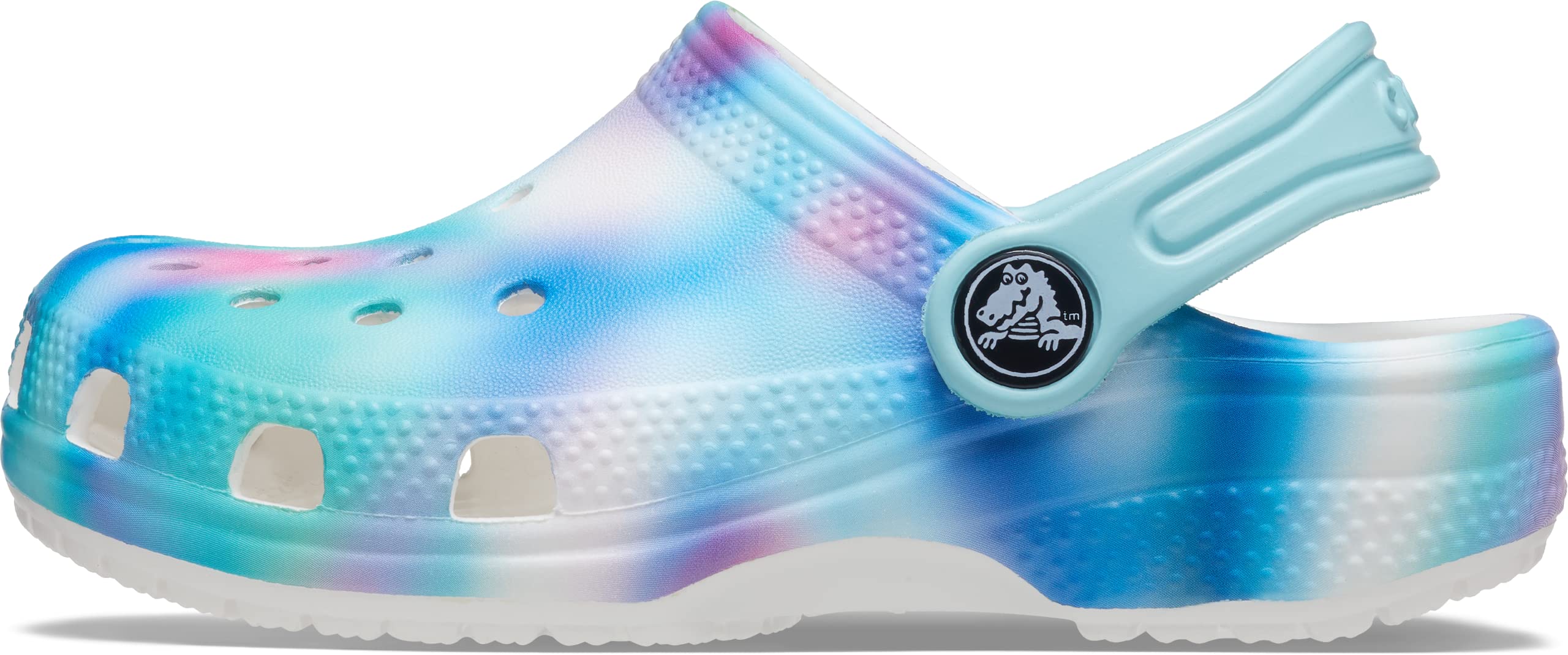 Crocs Unisex-Child Classic Tie Dye Clogs for Toddlers | Comfortable Water Shoes for Kids | Perfect for Beach, Pool, and Outdoor Play