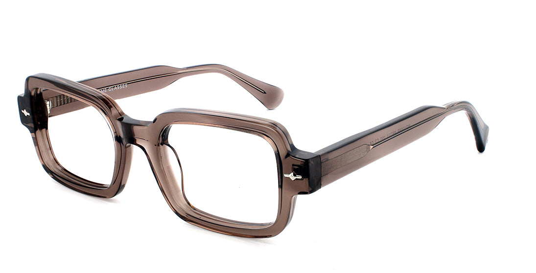 Stylish Thick Rimmed Rectangle Eyeglass Frames WD1308P - Trendy Unisex Glasses for Reading, Driving & Everyday Wear