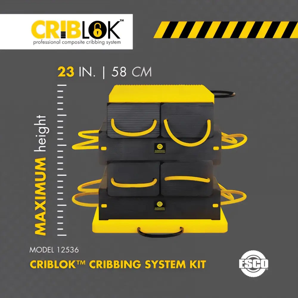 ESCO 10-Piece CribLok Cribbing System with Steel Plates - 23